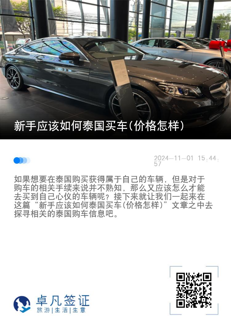 新手应该如何泰国买车(价格怎样)